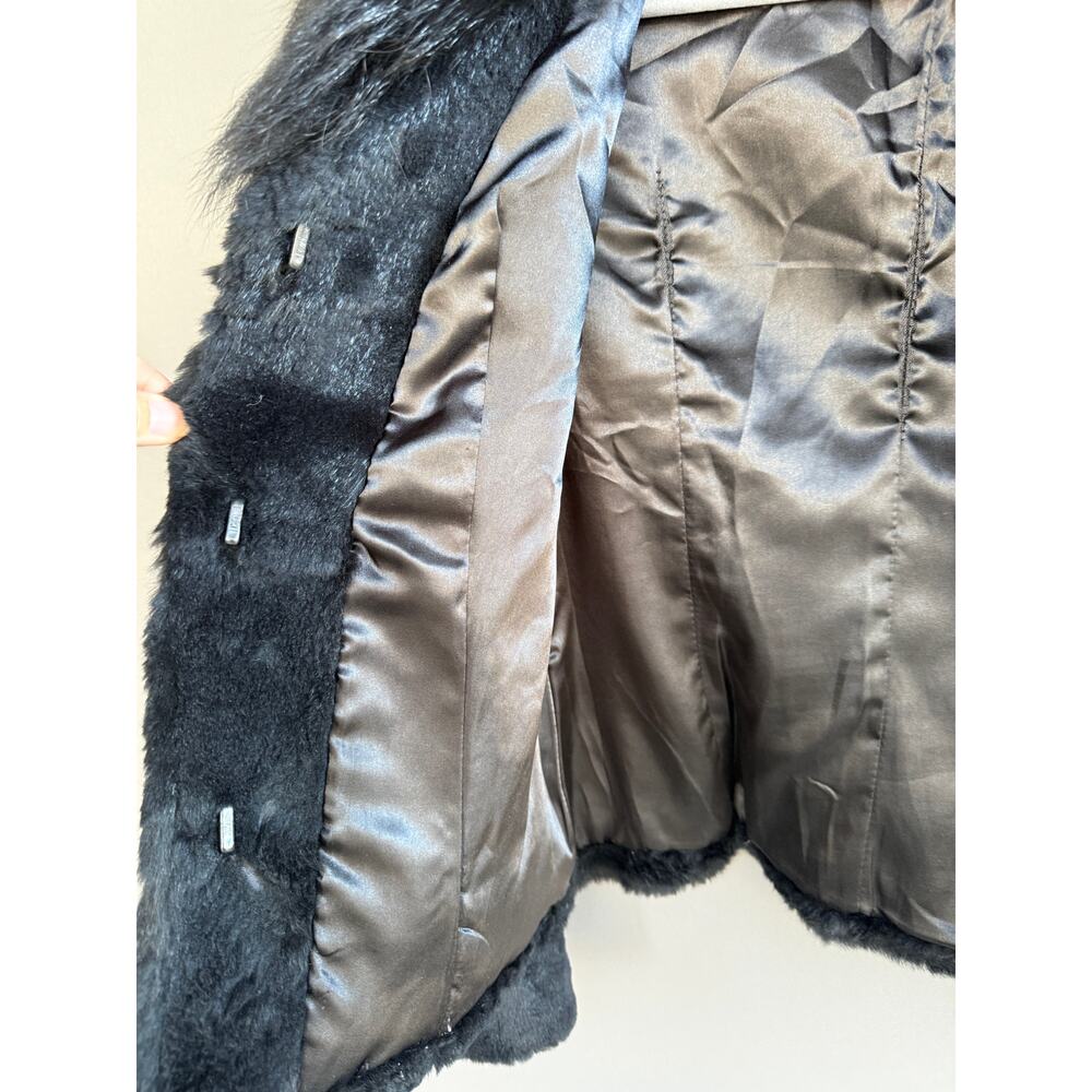 Vintage womens Fengshun fur jacket - black - cropped - fox - mink? - size M - Picture 7 of 15